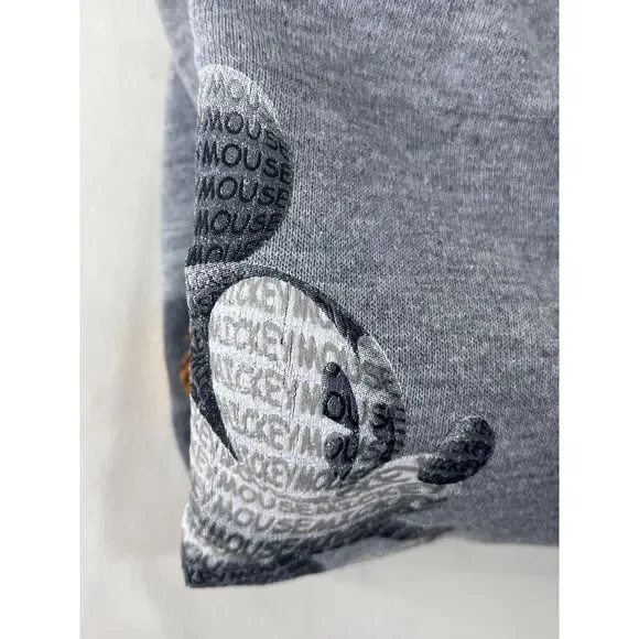 Vintage Disney Store Mickey Mouse Sweatshirt Womens XL Gray Crew Neck Soft Cozy - Picture 8 of 8